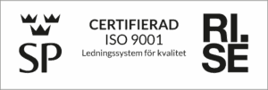 logga för Certifierad ISO 9001 ledningssystem för kvalitet